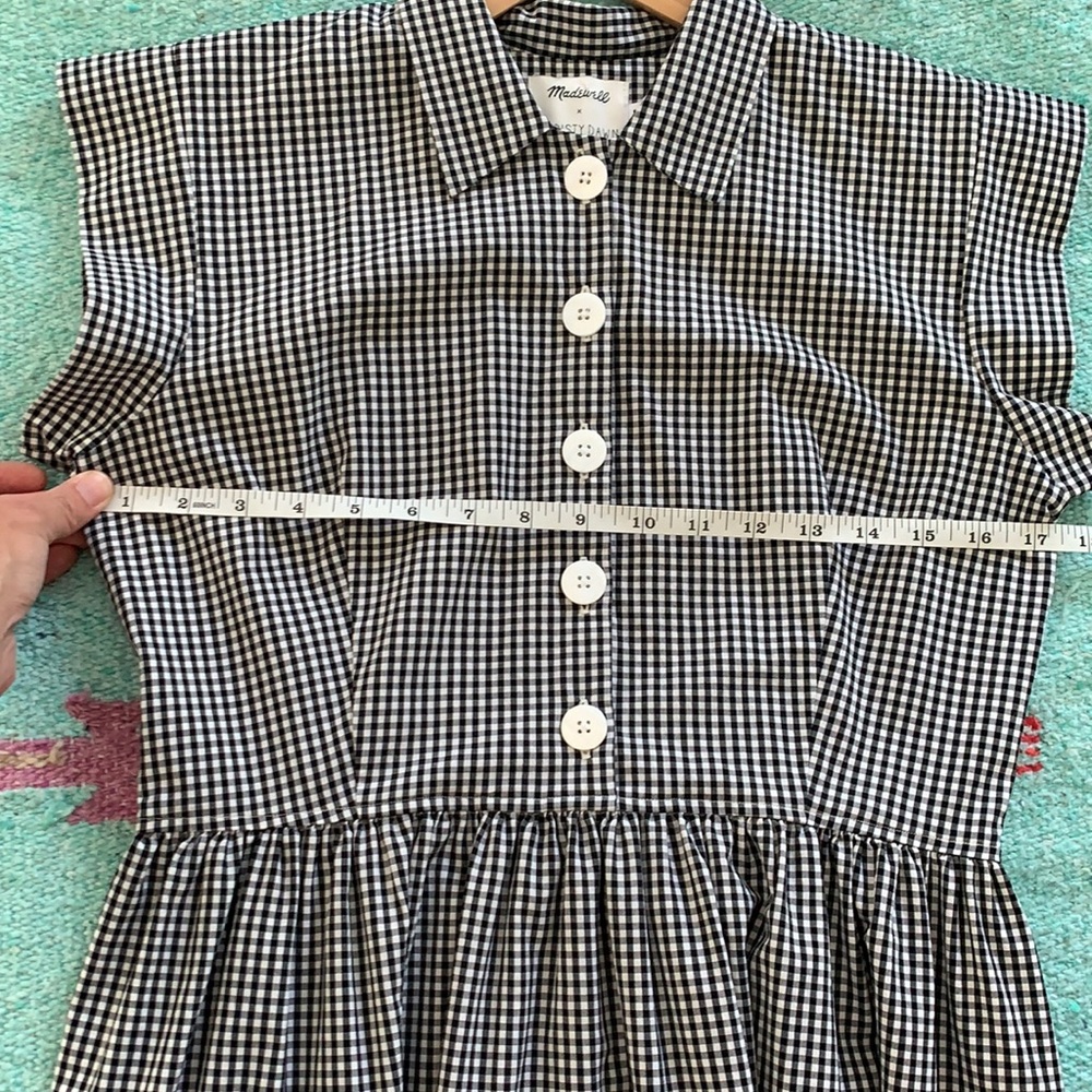 Christy Dawn Black and White Checkered Dress - Picture 5 of 7